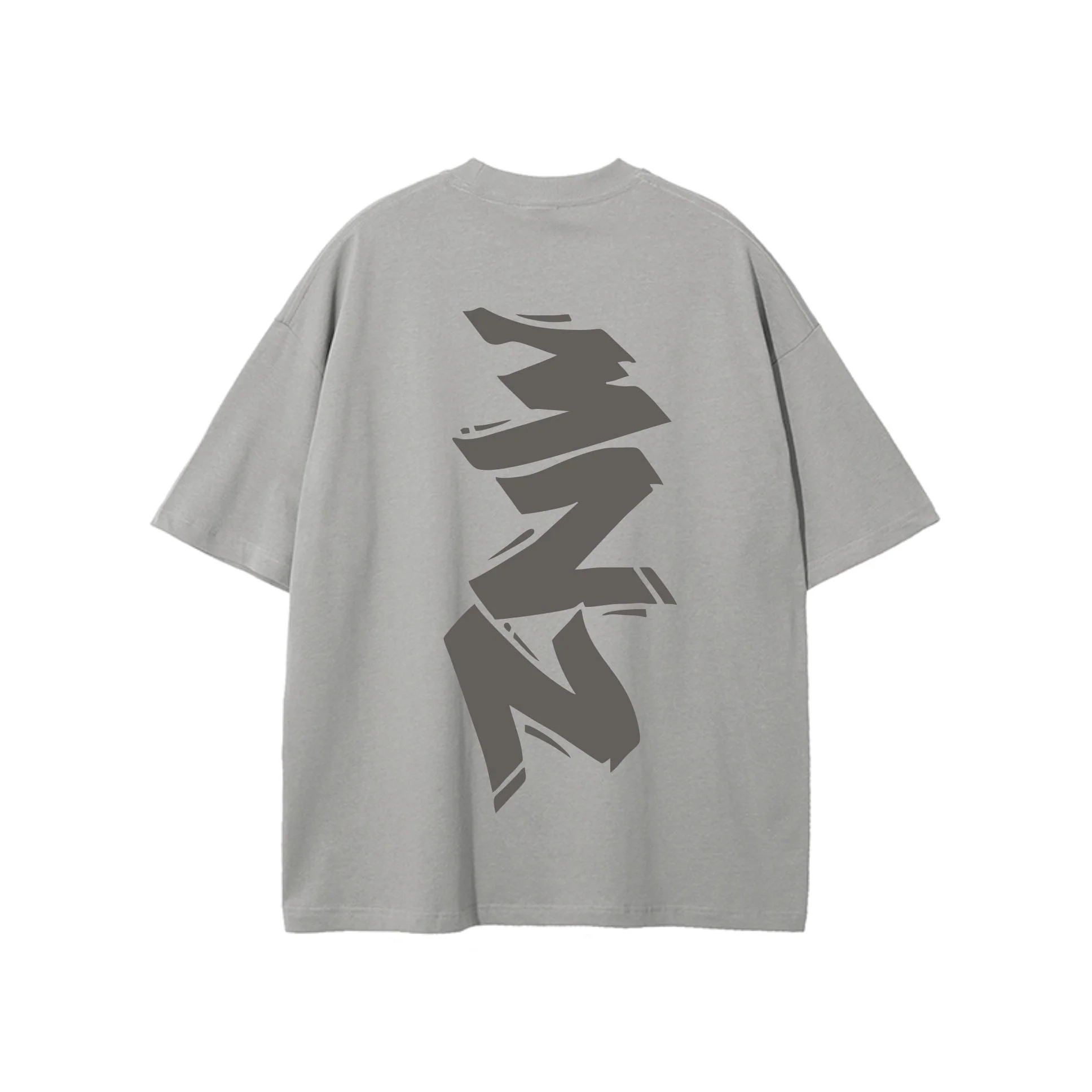 Camiseta MNZ oversized boxy light gray - Image 4